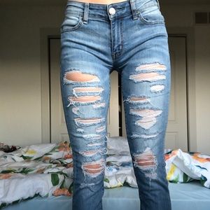 Ripped American eagle jeans